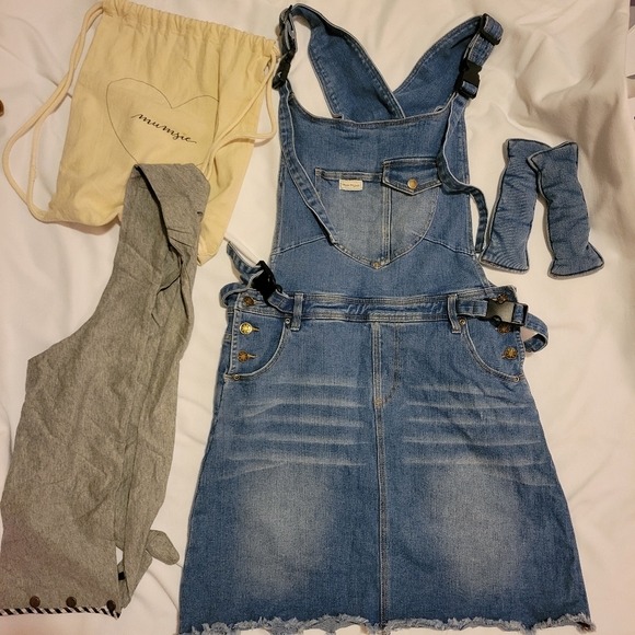 The Mumsie Summer Baby Wearing Overall Dress Size Large - Picture 3 of 9